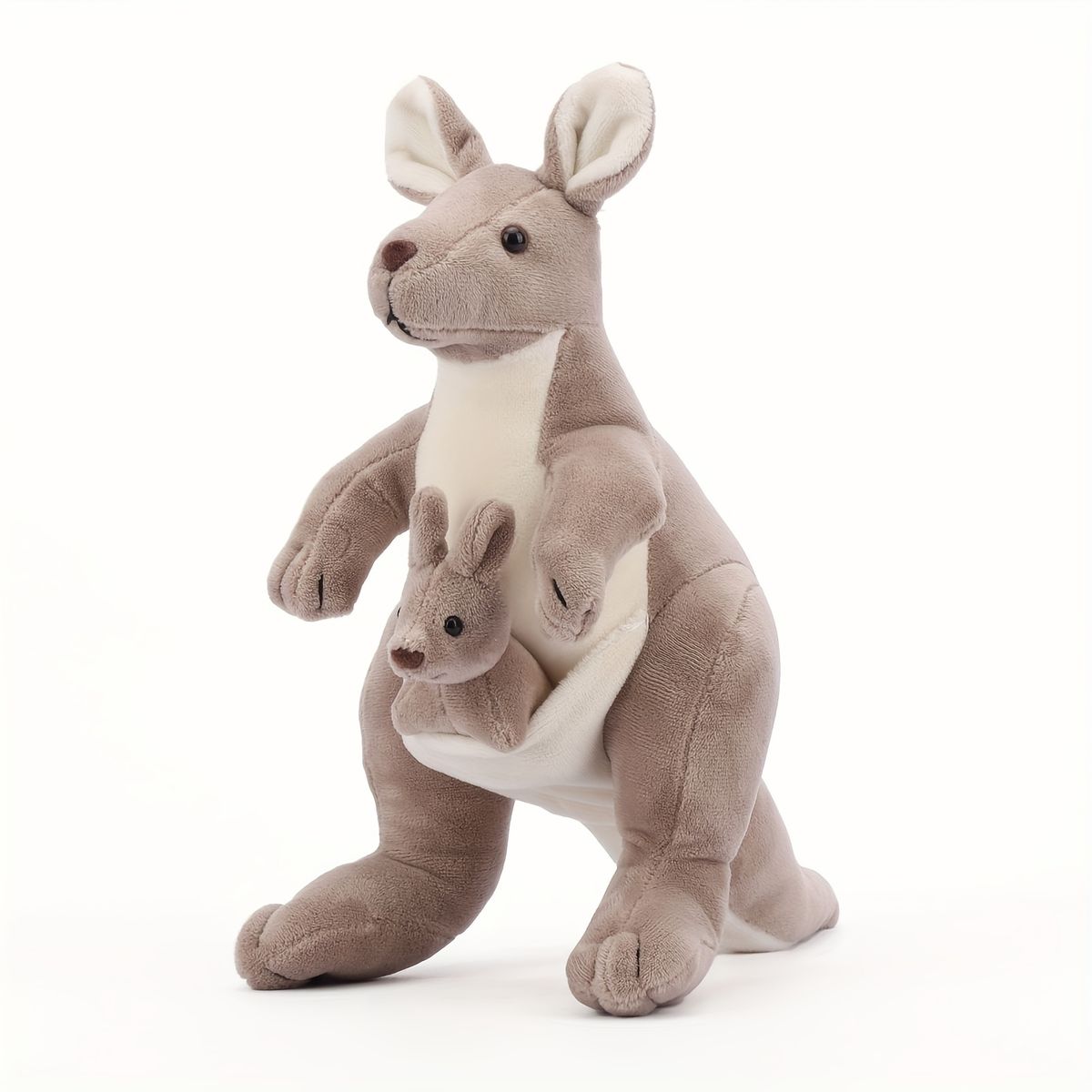 VATYERTY - Adorable peluche 2 en 1 de la familia canguro