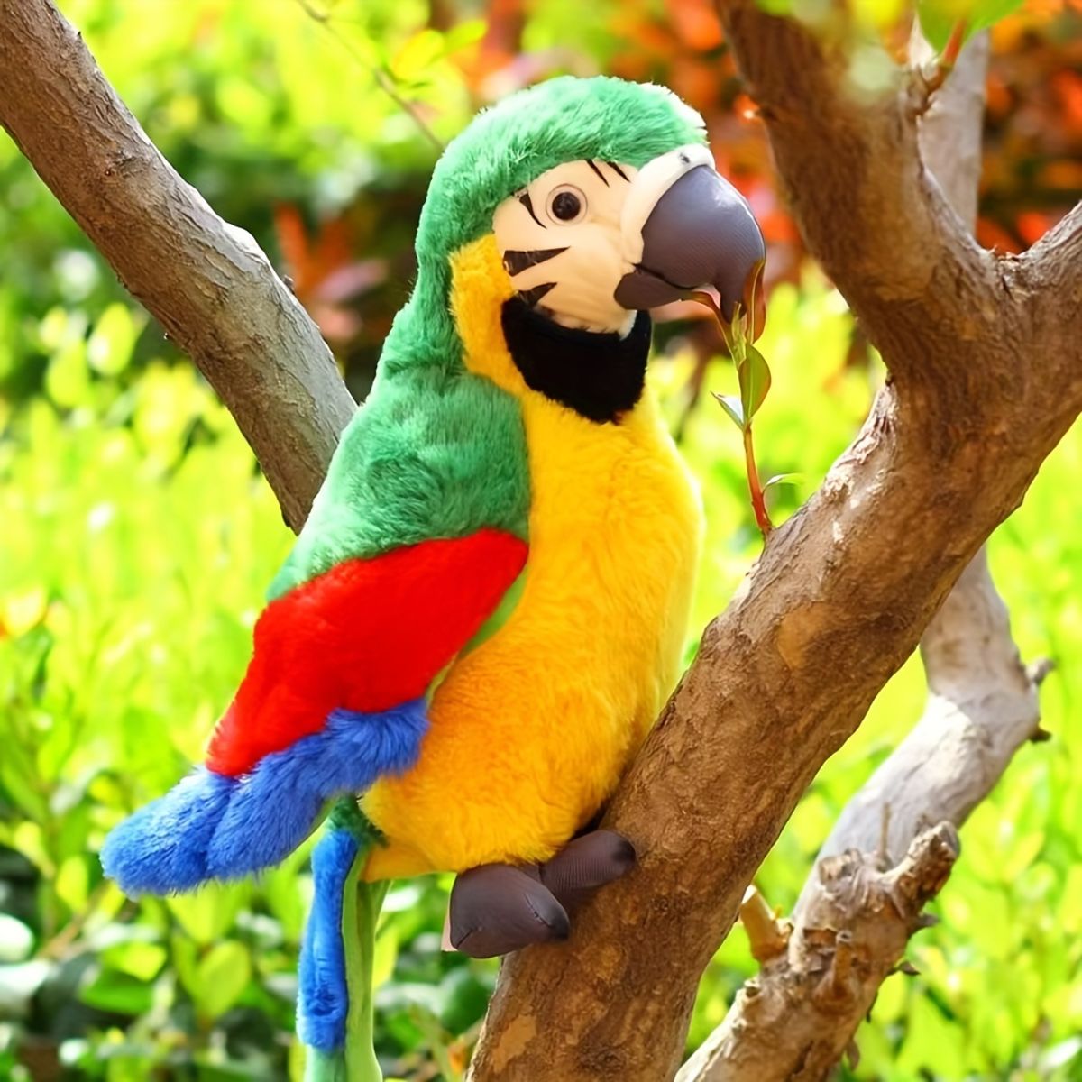VATYERTY - peluche de imitación de loro guacamayo y cacatúa Multicolor