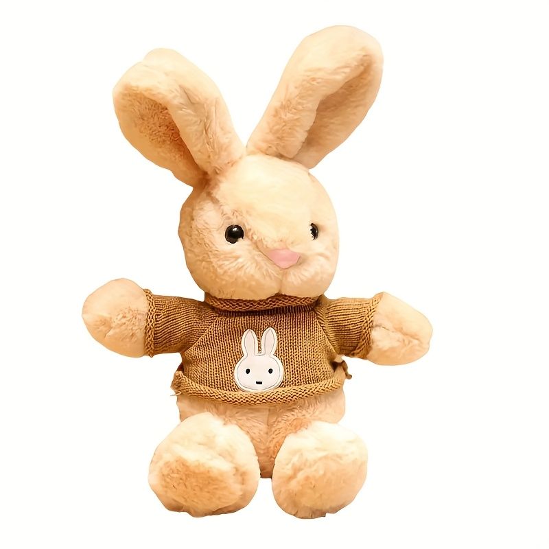 VATYERTY - Conejo de peluche con suéter de 30 cm Café