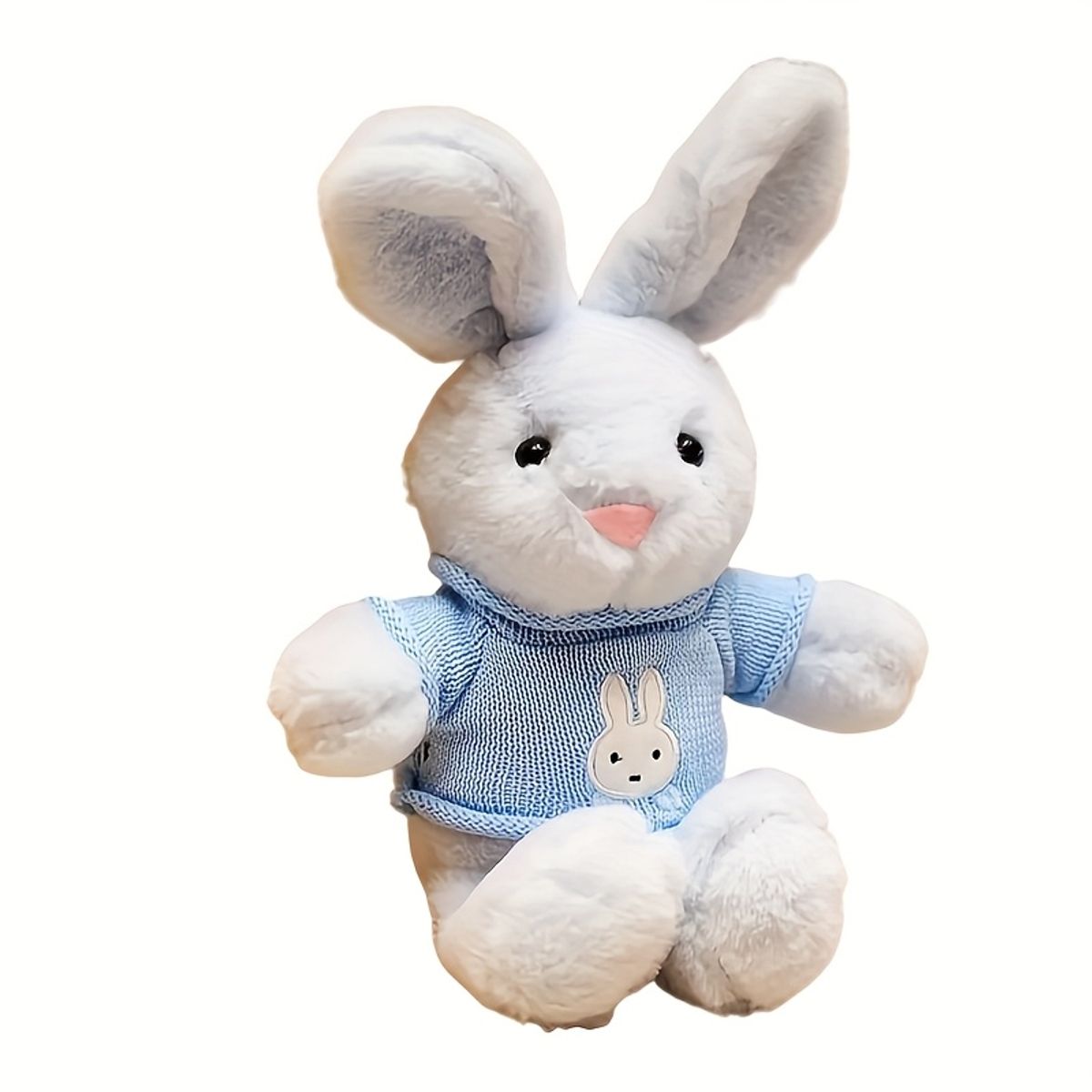 VATYERTY - Conejo de peluche con suéter de 30 cm Azul