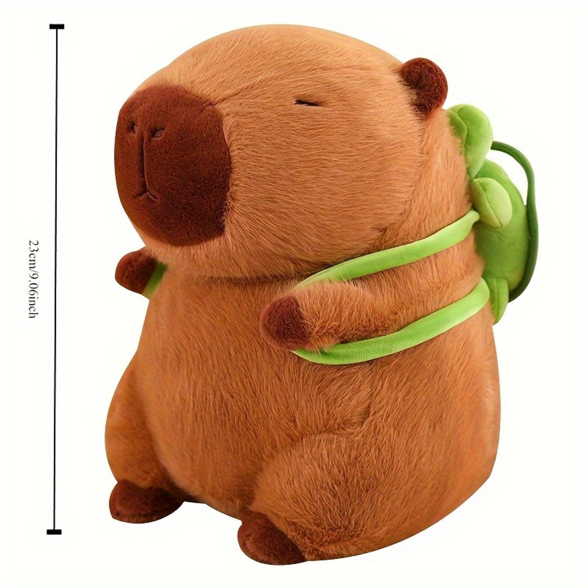 VATYERTY - Peluche de delfín suave y adorable con mochila de tortuga