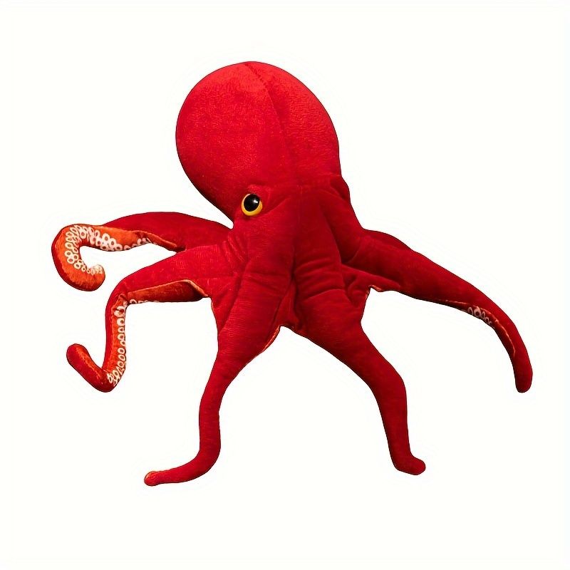 VATYERTY - Peluche de pulpo rojo realista de 1575