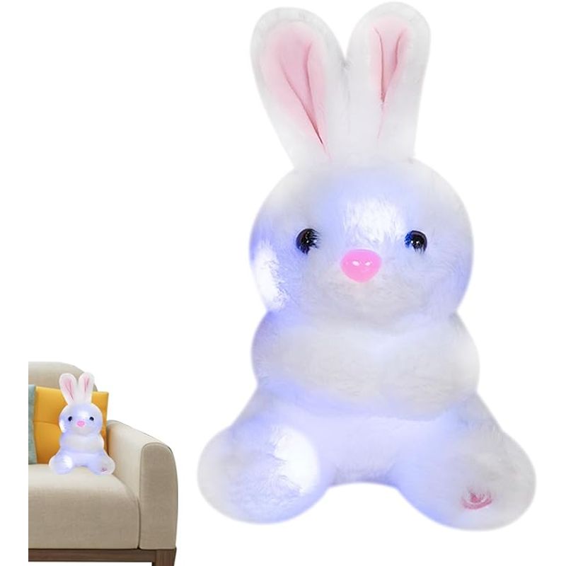 VATYERTY - Conejo de peluche suave y adorable que brilla intensamente Animal