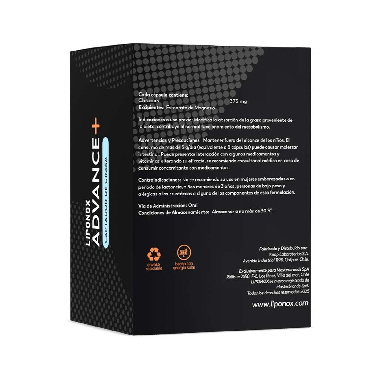 LIPONOX - Suplemento Advance 60 capsulas Liponox