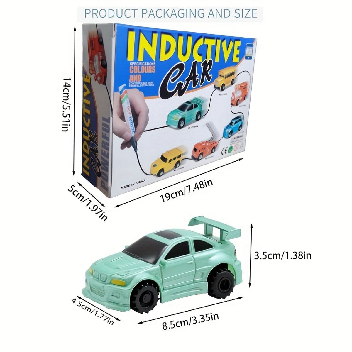 VATYERTY - Auto magico sigue dibujos Verde