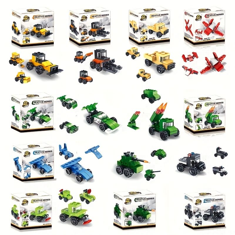 VATYERTY - 10 sets de vehículos transformables de plástico ABS para niños