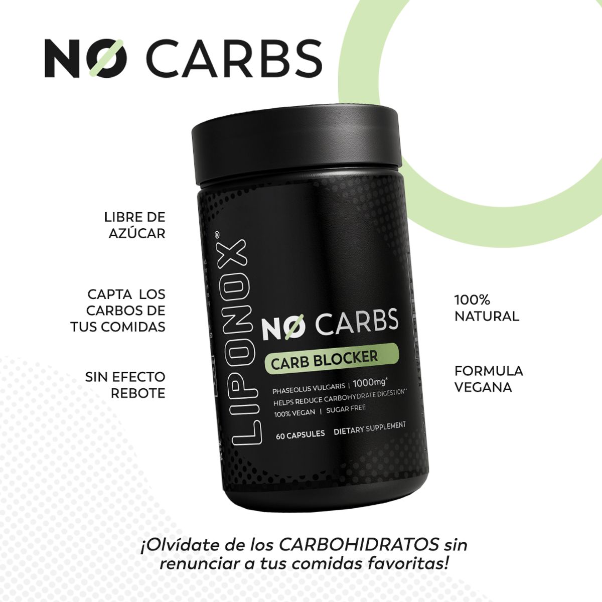 LIPONOX - Pack x 3 Suplemento Full Advance + Burn + NoCarbs Liponox