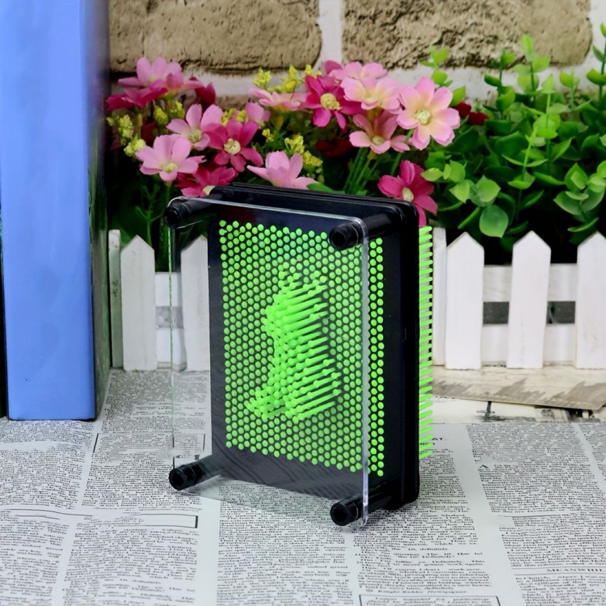 VATYERTY - Juguetes 3D con pin art - Arcoíris colorido y creativo Verde