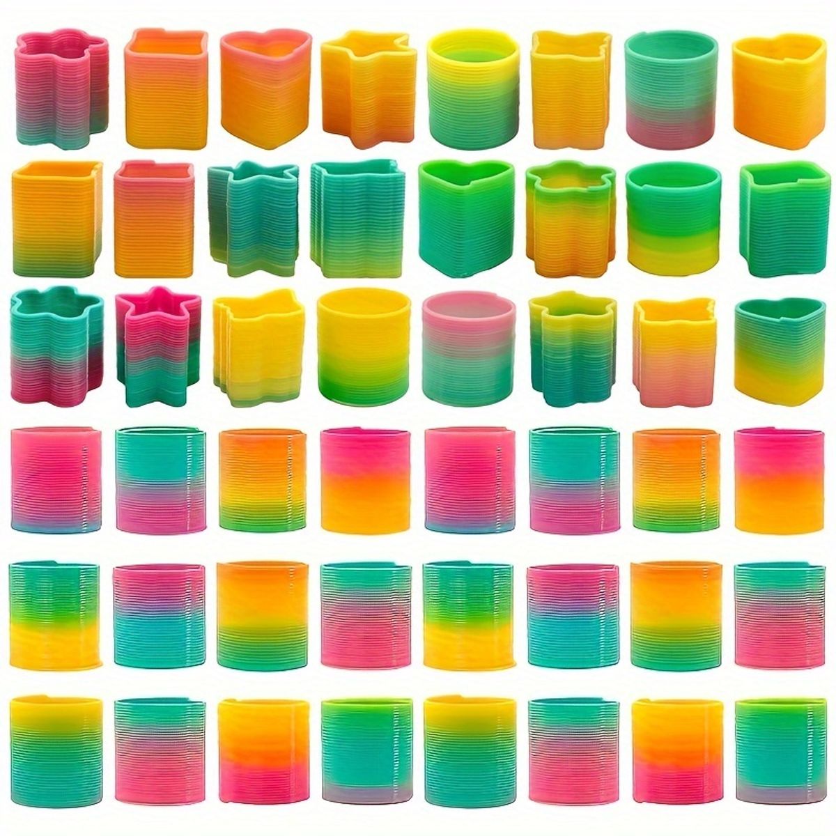 VATYERTY - 24 espirales Slinky arcoíris color aleatorio