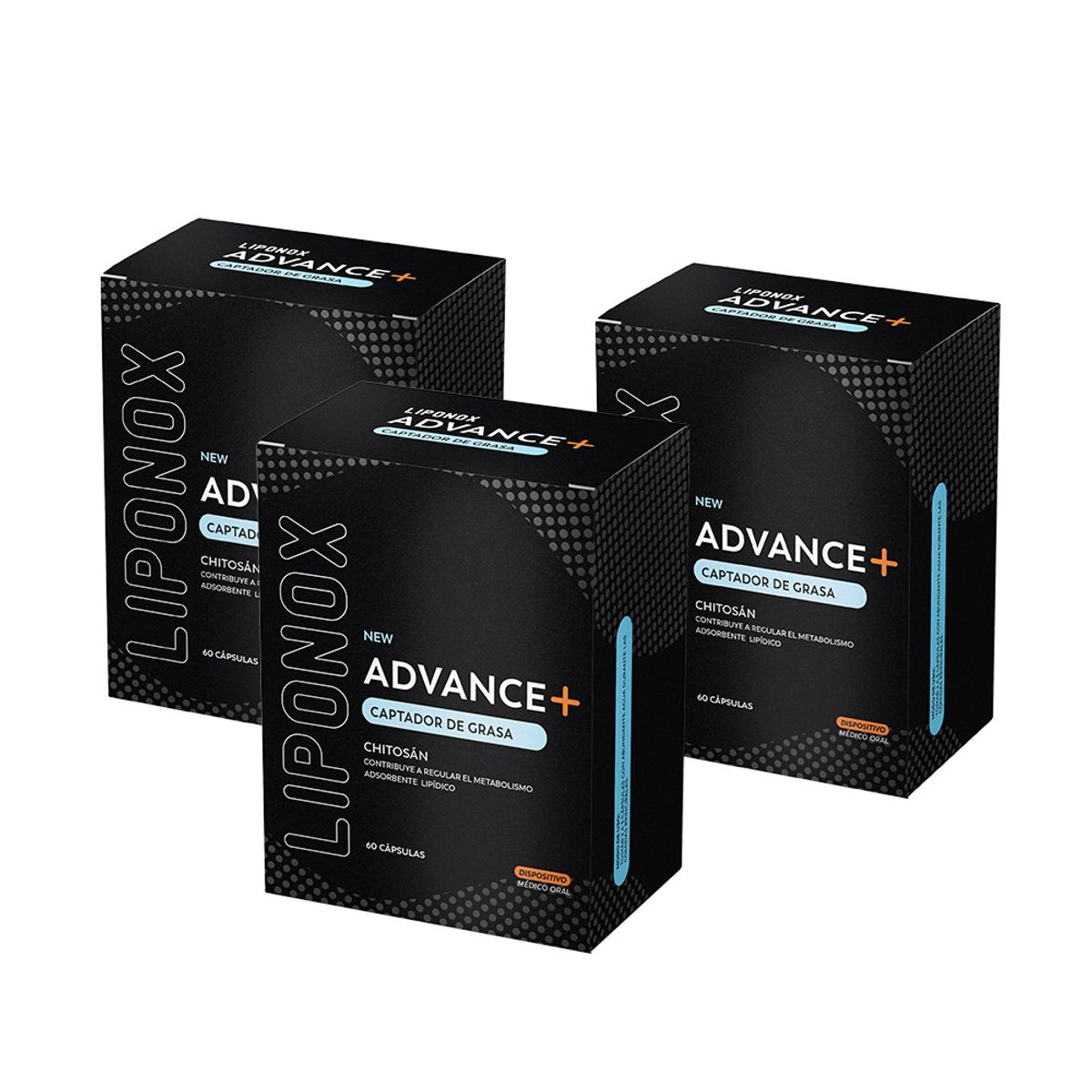 LIPONOX - Pack x 3 Advance 60 capsulas Liponox