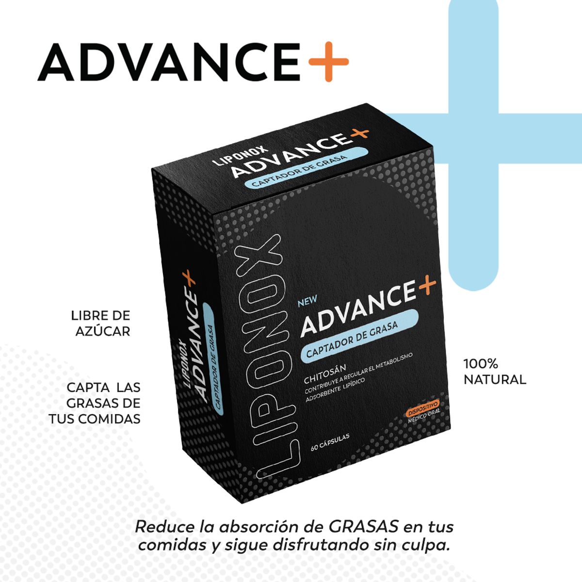 LIPONOX - Pack x 3 Advance 60 capsulas Liponox