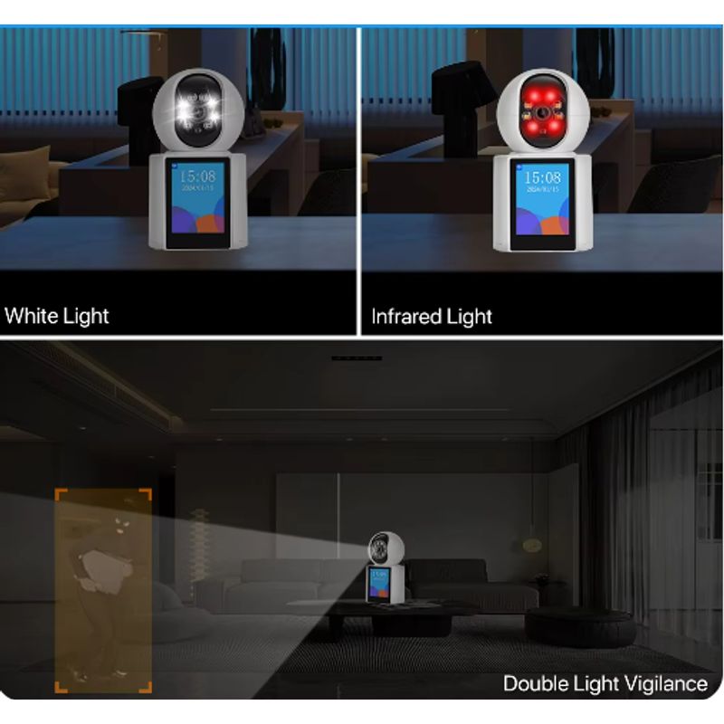 GENERICO - Cámara de Seguridad Sensor y Alarma Protección Avanzada para tu Hogar