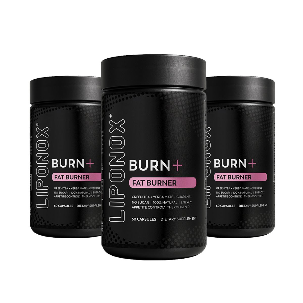 LIPONOX - Pack x 3 Suplemento Burn + Fat Burner 60 capsulas Liponox