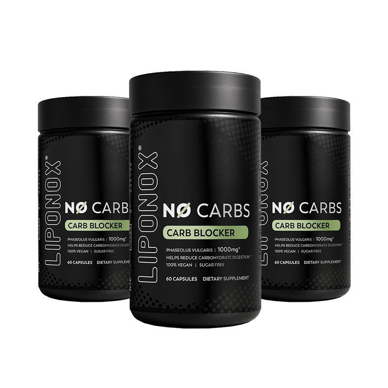 GENERICO - Pack x 3  Suplemento NoCarbs 60 capsulas Liponox