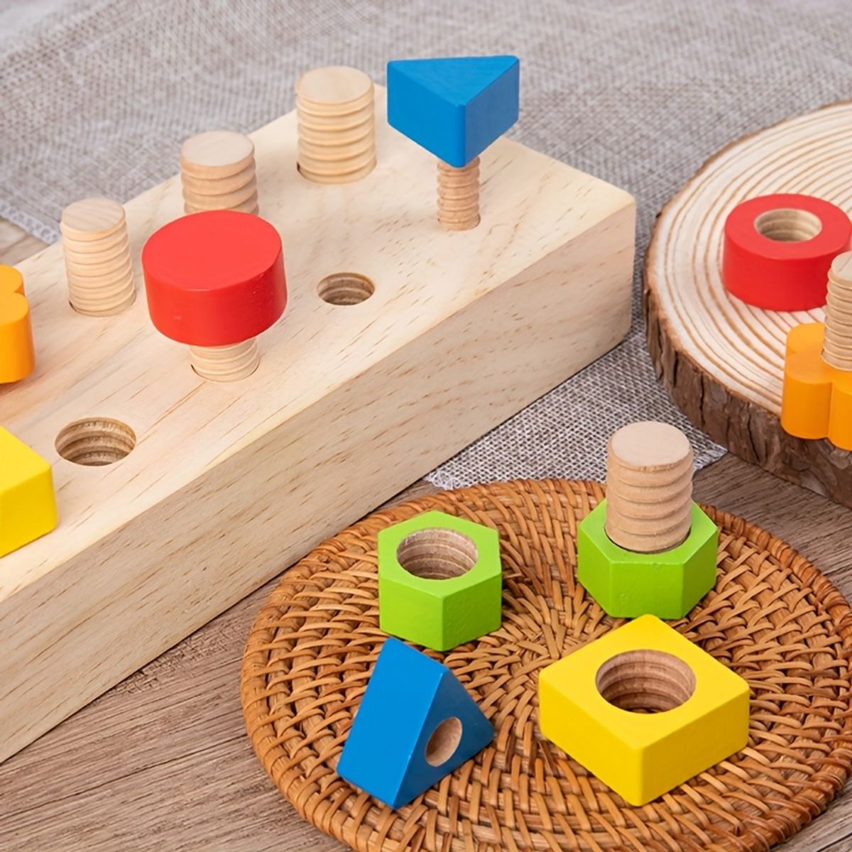 VATYERTY - Tornillos de madera con paneles de rompecabezas