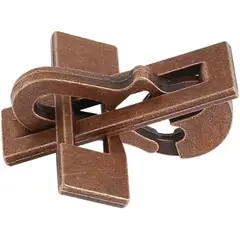 VATYERTY - Rompecabezas metálicos clásicos con acabado de bronce antiguo rectangular