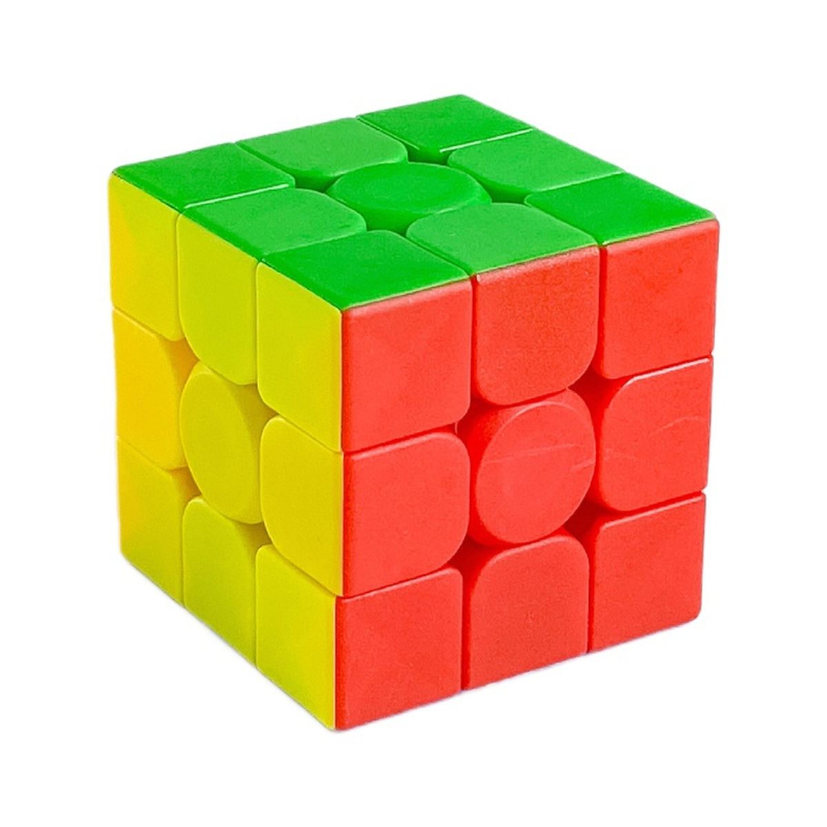 VATYERTY - Cubo de velocidad 3x3 rompecabezas de plástico multicolor duradero