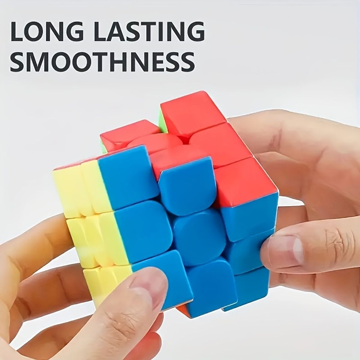 VATYERTY - Cubo de velocidad 3x3 rompecabezas de plástico multicolor duradero