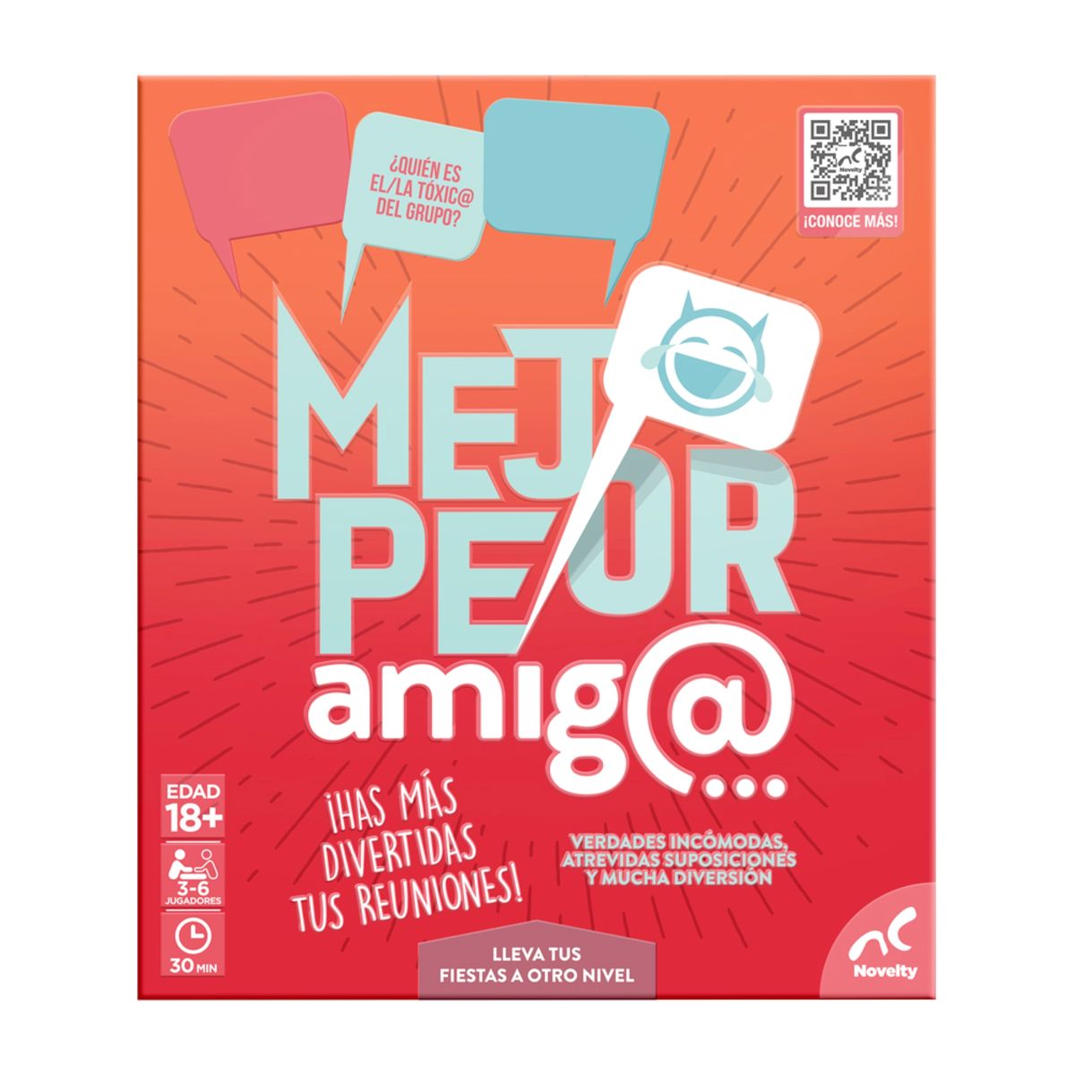 IMEXPORTA - Juego De Cartas Mejor Peor Amigo Novelty