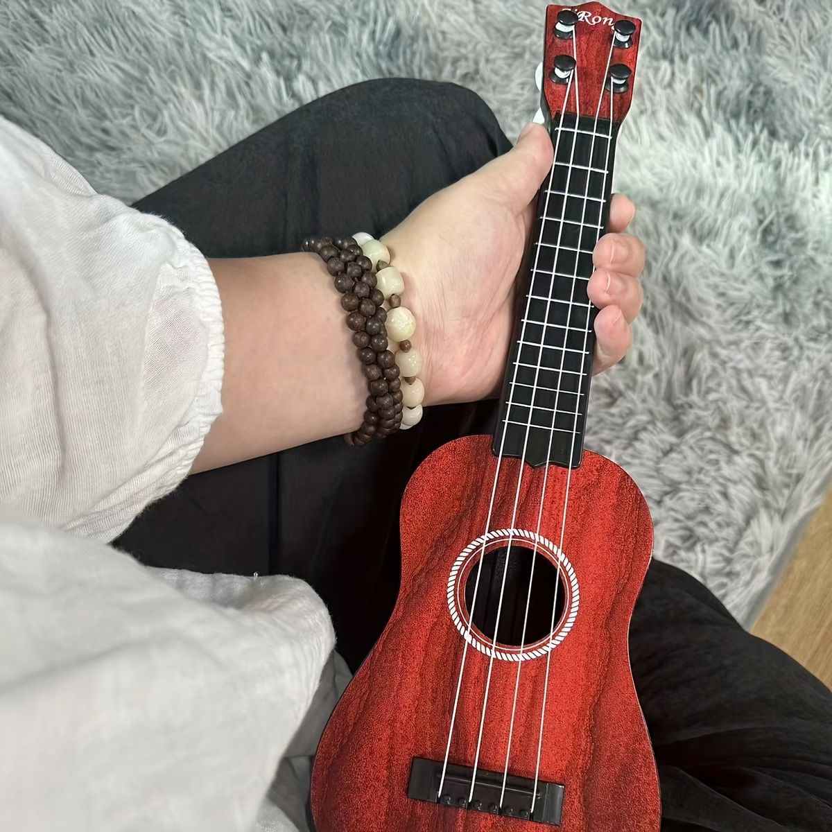 VATYERTY - Ukelele de juguete de 165 pulgadas Cafe