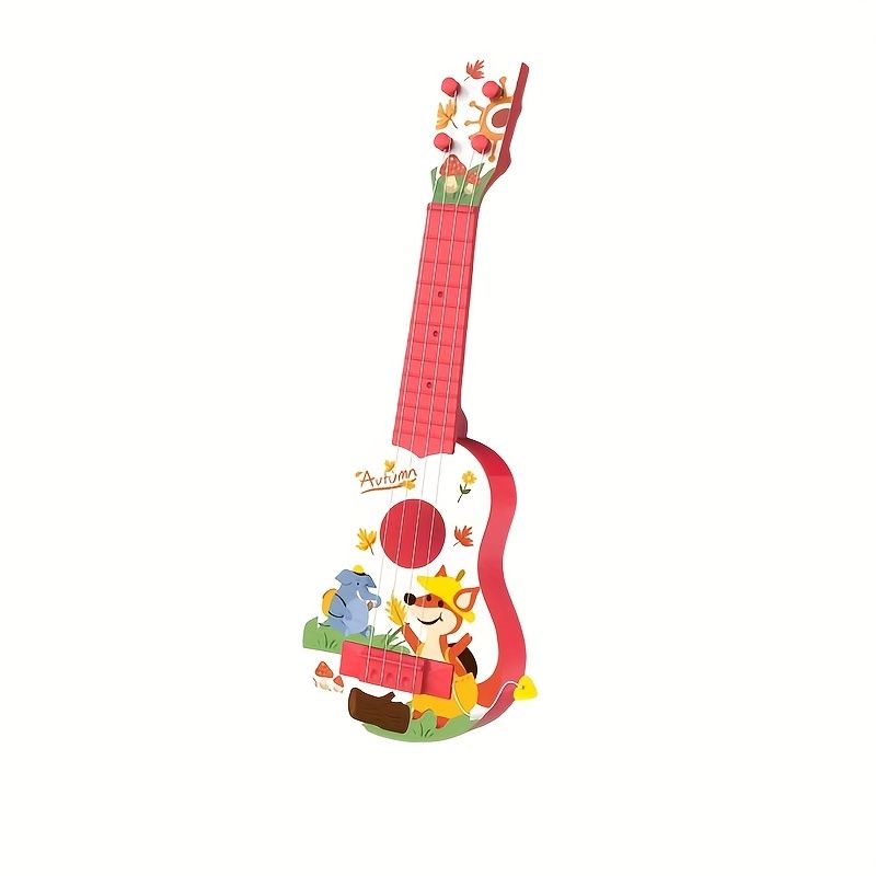VATYERTY - Ukelele de dibujos animados de plástico Azul