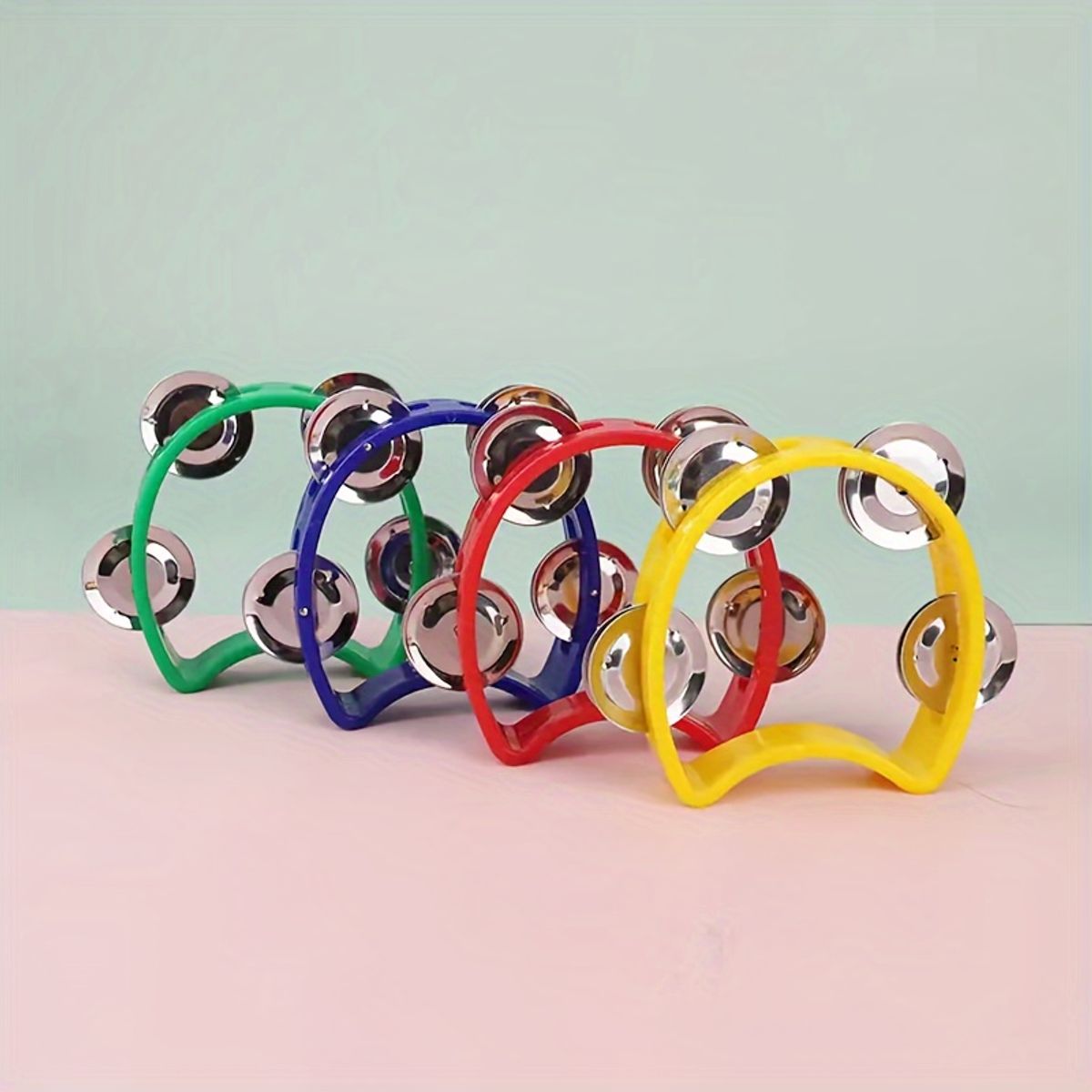 VATYERTY - 4 Sonajeros de Mano de Cuatro Anillos