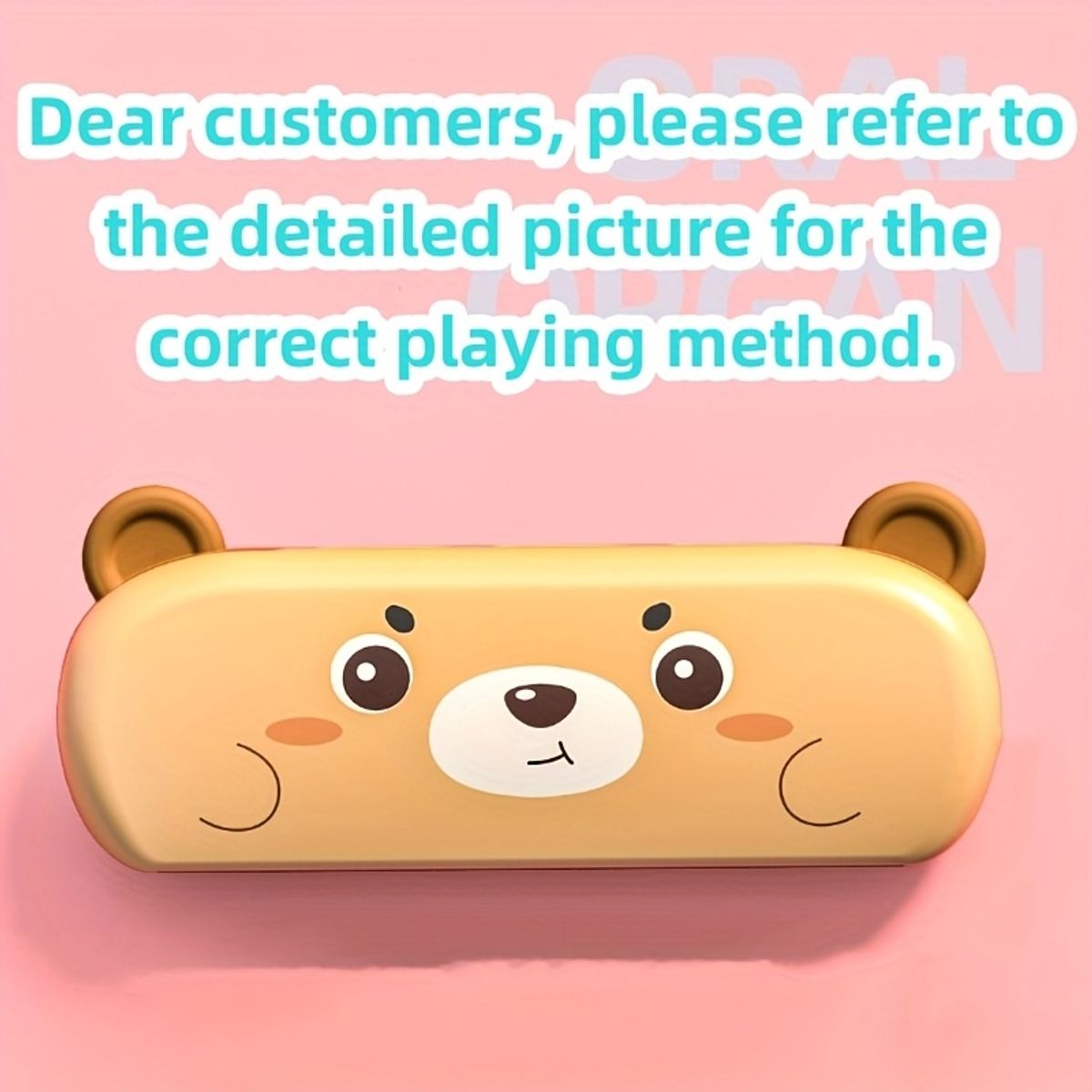 VATYERTY - Armónica de Dibujos Animados de 16 Agujeros para Niños Azul