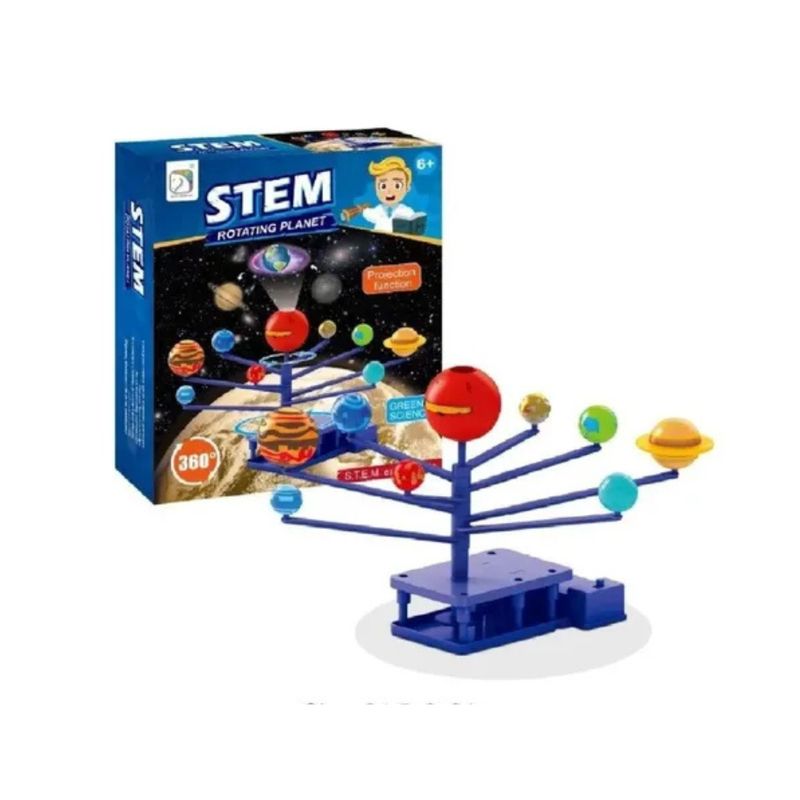 GENERICO - Sistema Solar Educativo 3d Giratorio Proyecta Imagen Planeta
