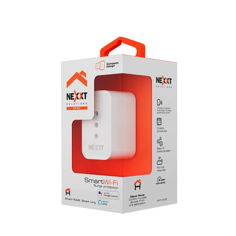 NEXXT SOLUTIONS - Next Enchufe Inteligente WiFi 220V Chile Control App Programable 24G