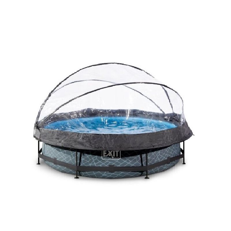 EXIT TOY - Piscina Exit Toys Stone Pool Con Toldo 300X76