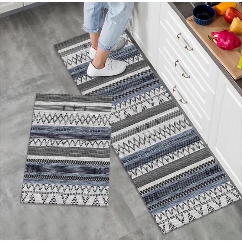GENERICO - Pack 2 Alfombra De Cocina Antideslizante Piso Entrada De Baño