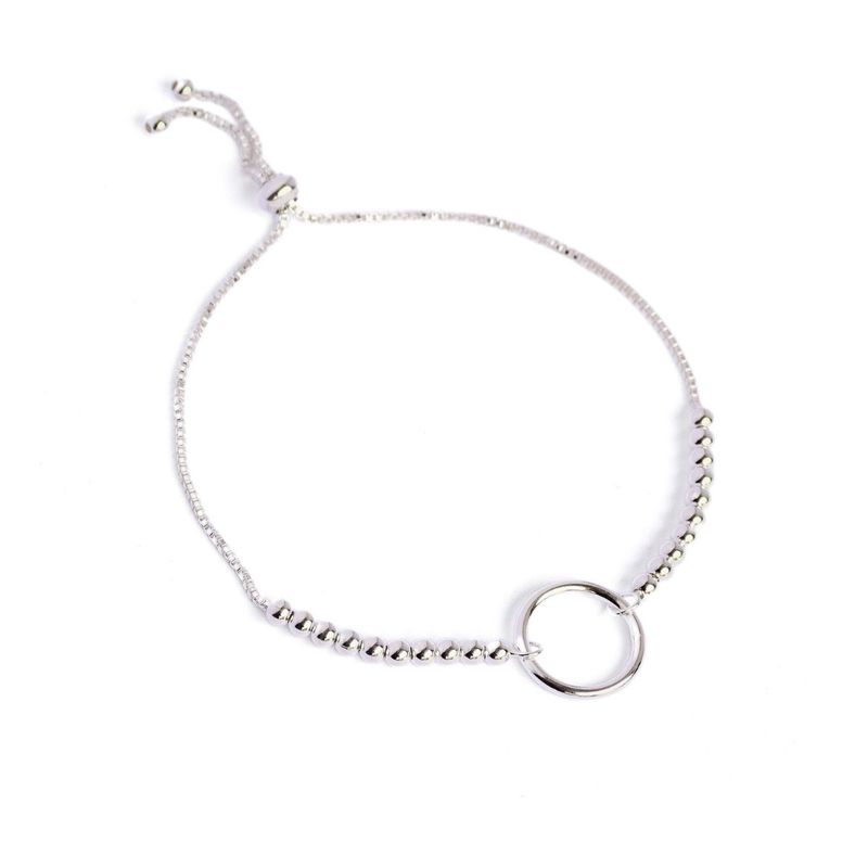 MABELITA - Pulsera De Plata 925 Ajustable Aro