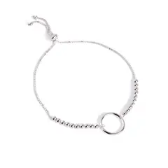 MABELITA - Pulsera De Plata 925 Ajustable Aro