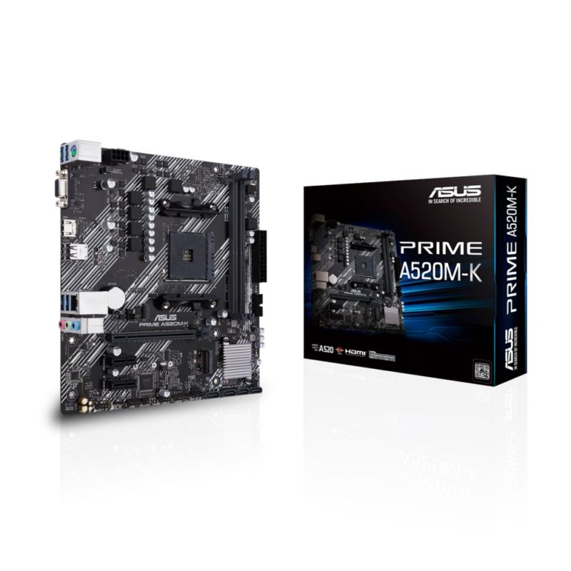 ASUS - Placa Madre ASUS PRIME A520M-K AM4 21334600MHz M2 MicroATX