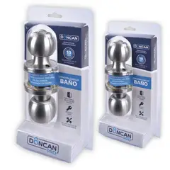 OEM - Pack de 2 Cerraduras de Baño Doncan Pro de Acero Inoxidable