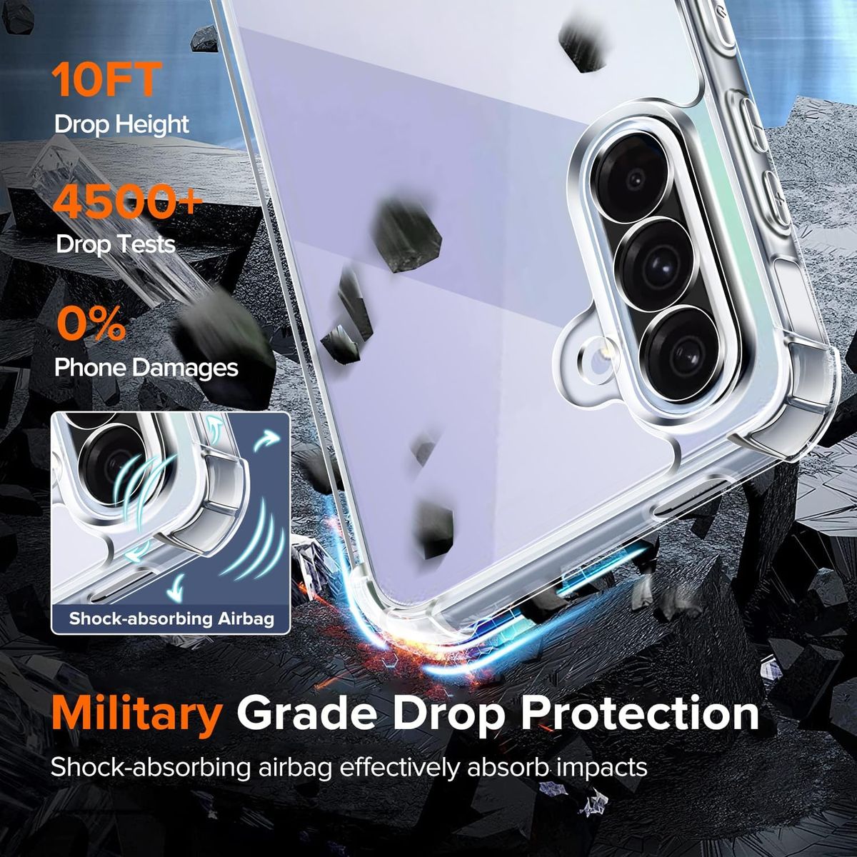 GENERICO - CARCASA PARA GALAXY A36 5G - ANTIGOLPES ESQUINAS REFORZADAS