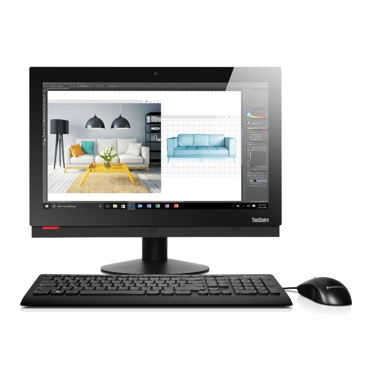 LENOVO - AIO LENOVO THINKCENTRE M700Z INTEL CORE I7 3.10GHZ 16GB RAM DDR4 512GB SSD W10 PRO