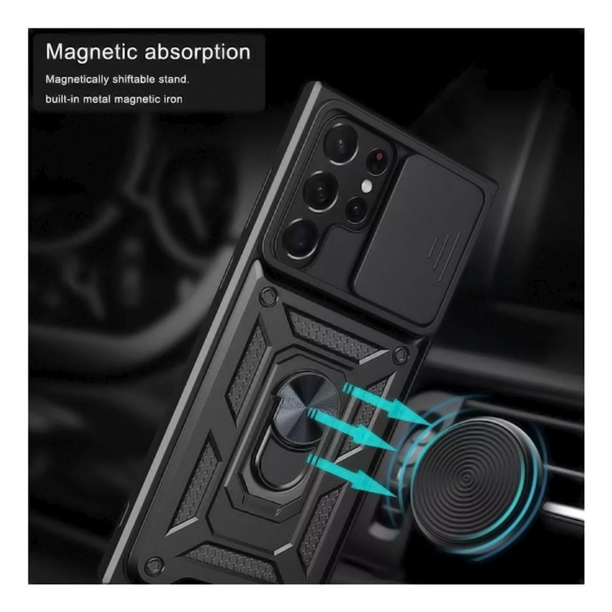 BELKRA - Carcasa Para Samsung S25 Ultra + Mica Vidrio Lamina