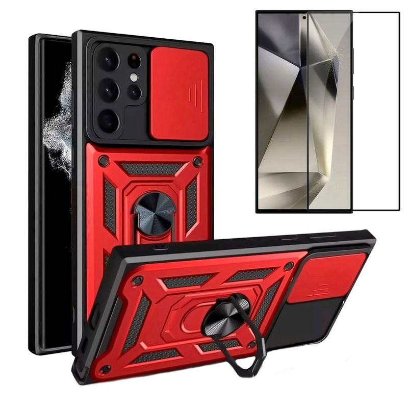 BELKRA - Carcasa Para Samsung S25 Ultra + Protector Pantalla