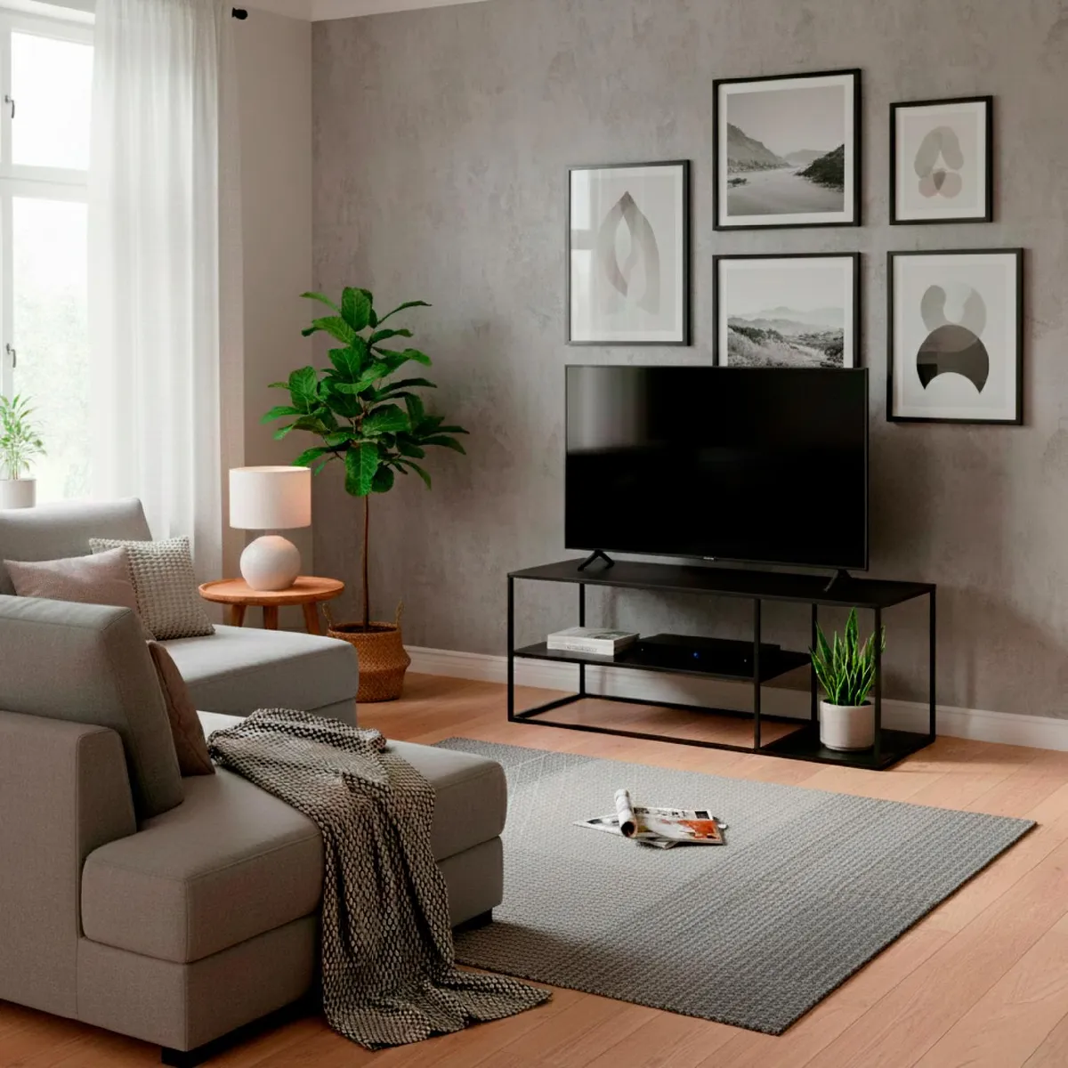 ATMOSPHERA - Rack Tv Acero Gota 120x50x50 cm Atmosphera