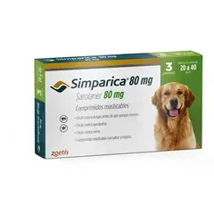 ZOETIS - Simparica Trio 20 a 40kg - 3 comprimidos