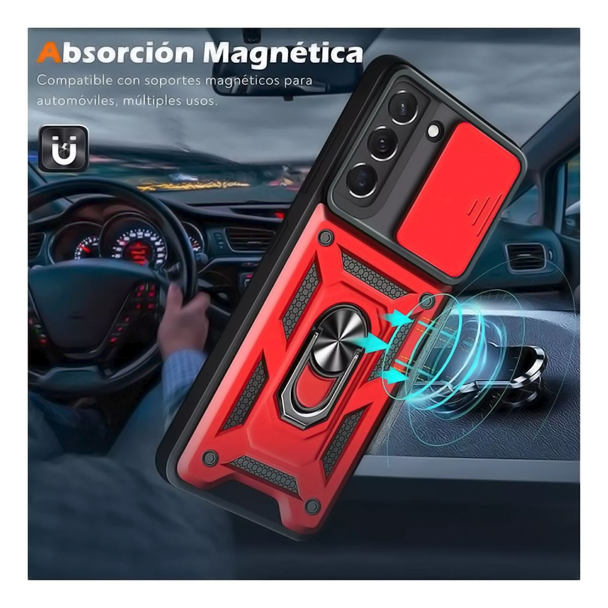 BELKRA - Carcasa Para Samsung S25 + Protector Vidrio Pantalla