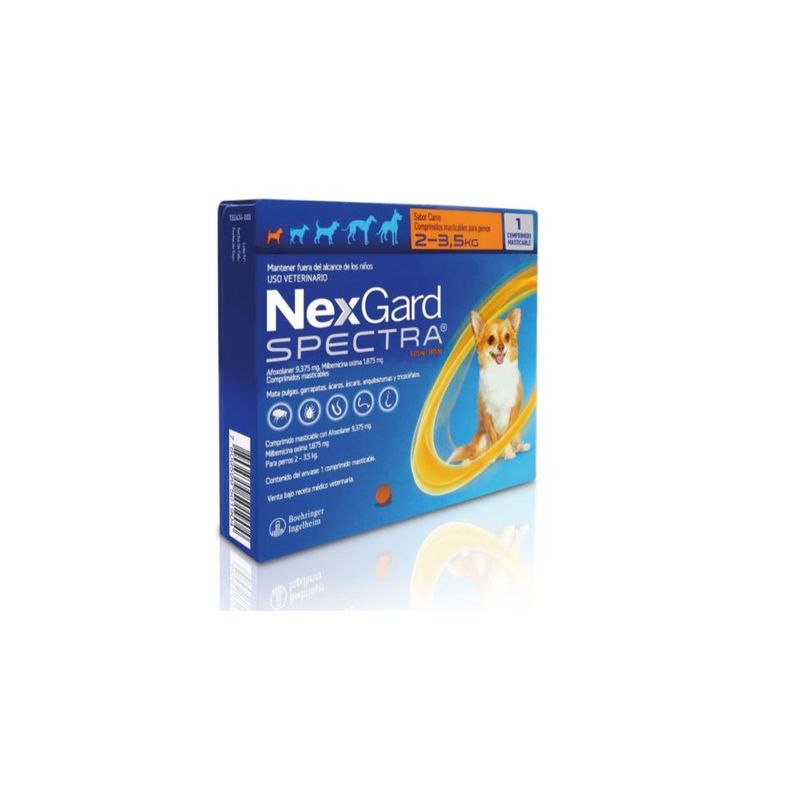 NEXGARD - Nexgard SPECTRA Perros de 2,1 a 3,5kg 1 Comprimido