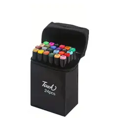 GENERICO - Set Plumones Doble Punta 24 Piezas