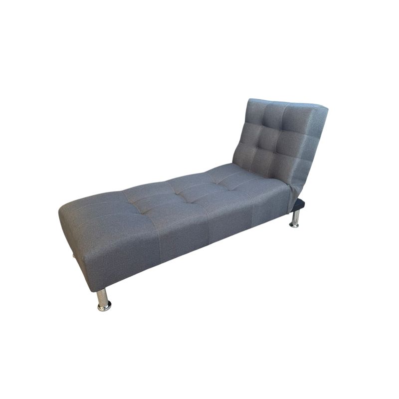 GENERICO - SITIAL SOFA FUTON DESCANSO GRIS LINO