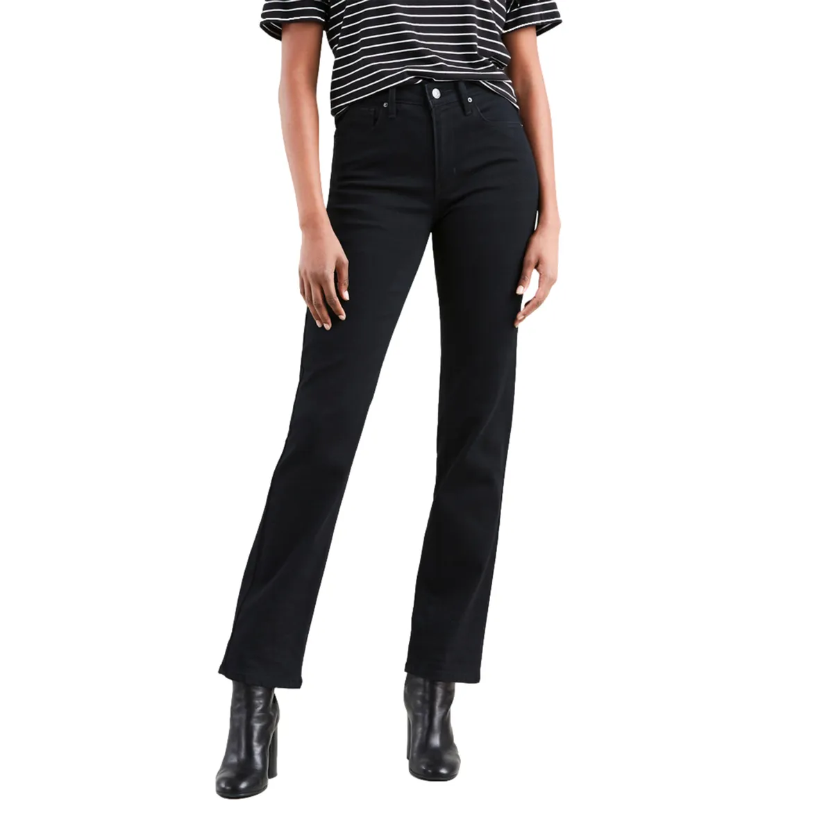 LEVIS - Jeans Mujer 724 High Rise Straight Negro Levis