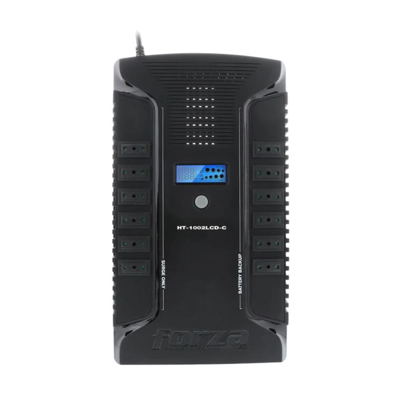 FORZA - FORZA HT-1002LCD-C UPS Interactiva 1000VA/600W 12 Tomas USB AC 220V