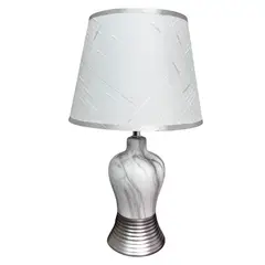 GENERICO - Lampara De Velador Lampara De Mesa Diseño Metalico Marmol