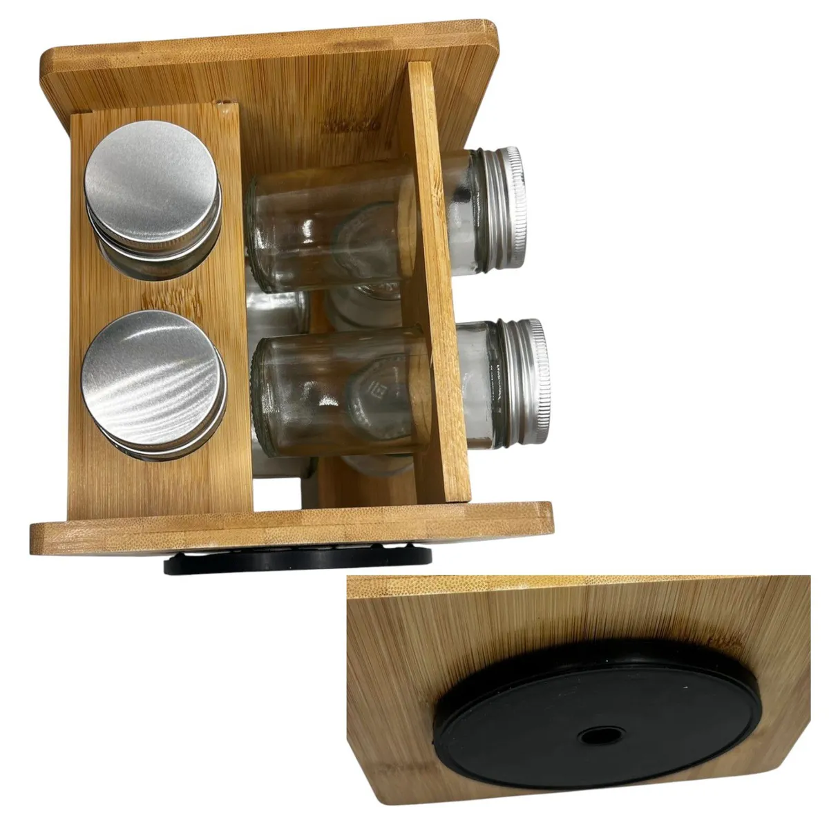 OEM - Especiero Modular Giratorio Condimentos De Cocina 4 Frascos