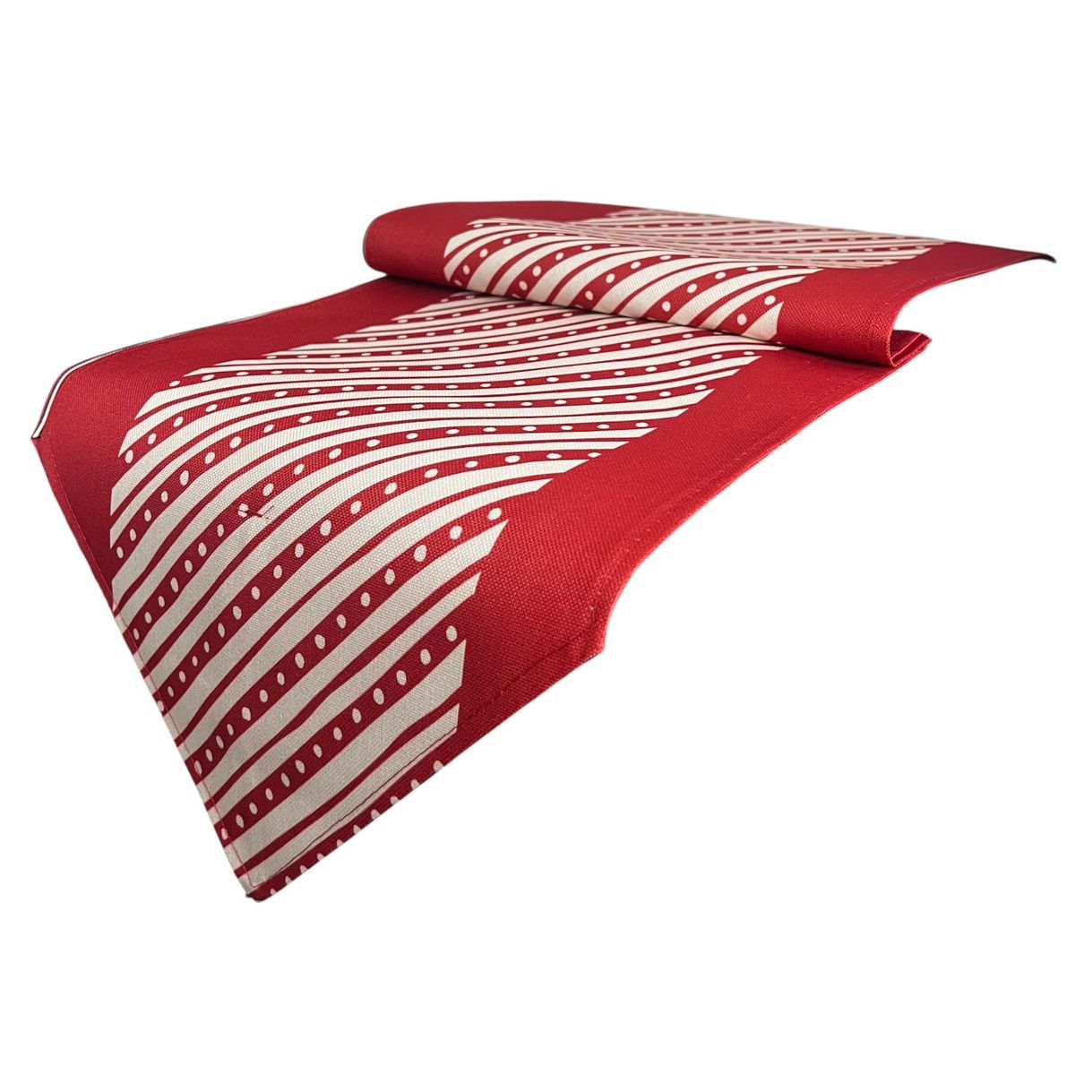 OEM - Mantel Camino De Mesa Con Diseño En Medio Rojo 180x30cm